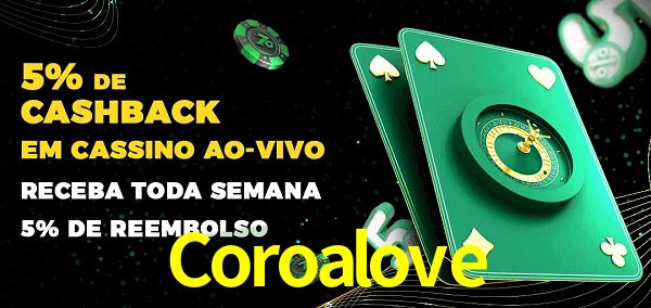 Promoções do cassino ao Vivo Coroalove